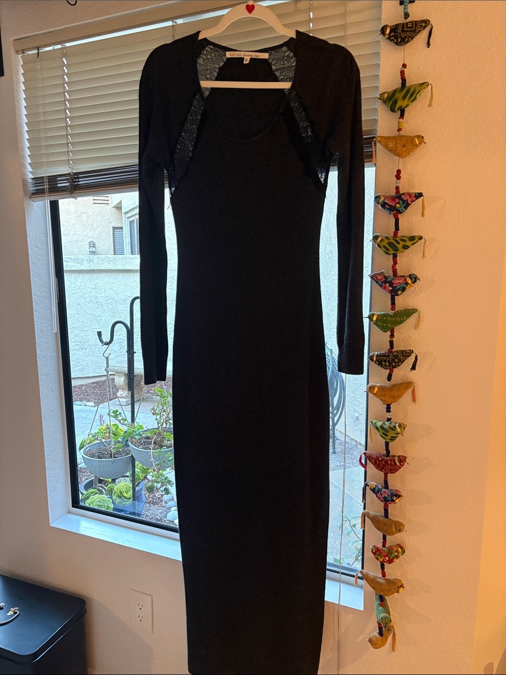 RACHEL Rachel Roy Black Long Sleeve Maxi Dress with Bolero